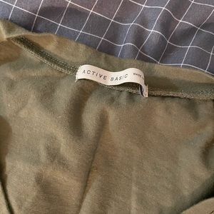 Plain forest green long sleeve